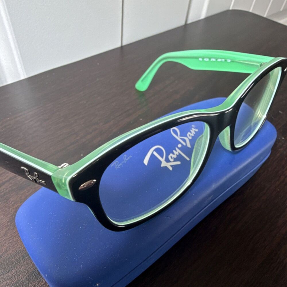 Ray Ban Eyeglasses Blue Green trendy Eyewear - Picture 4 of 13